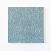 Claudia Vogel: ohne Titel, 40 x 40 cm, Acrylfarbe, Jute, Keilrahmen, 2019